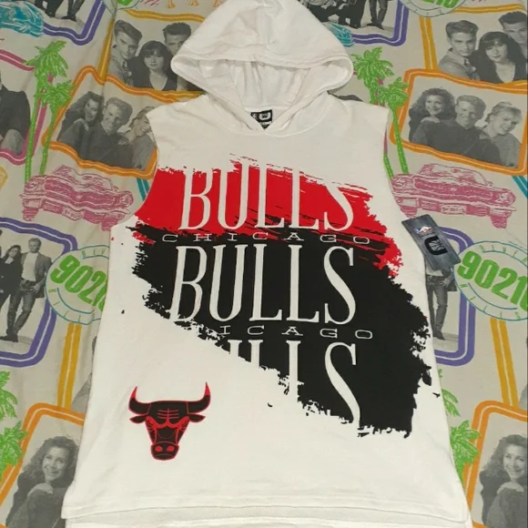 NBA Shirts New Chicago Bulls Sleeveless Hoodie Shirt Nba